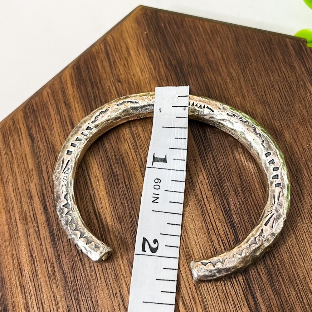 Patricia Locke Rare Solid Silver Cuff Pink Citrine Swarovski Crystal Braclet - Picture 11 of 13